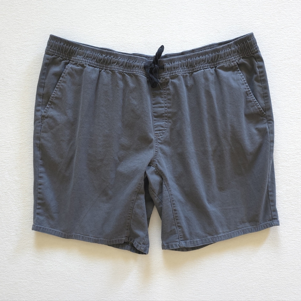 Mens Grey Cotton Shorts Pull On Drawstring Waistband George 2XL